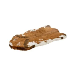 Discount Tapis effet peau de vache marron/blanc - 112 x 62 x 5 cm