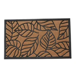 Sale SWEETSOL Tapis grattoir en caoutchouc feuillage coloris beige pour extérieur E/C - 45 x 75 cm