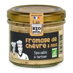 LES BIO DU BOCAL Tartinable au fromage de chèvre & noix en verrine de 90 g