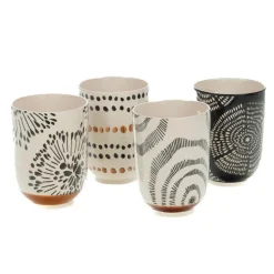 Sale Tasse coloris noir en grès Nala - 8 x 11 x 9 cm