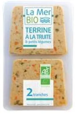 Outlet LA MER BIO Terrine à la truite & petits légumes bio 2 tranches - 120 g