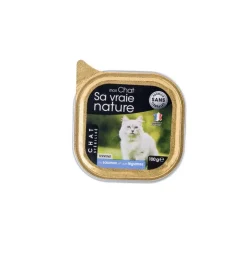 New SA VRAIE NATURE Terrine pour chat stérilisé au saumon et légumes - 100 g