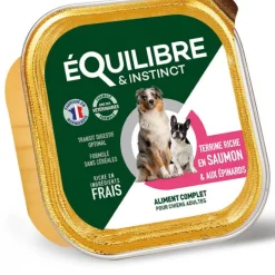 Best EQUILIBRE&INSTINCT Terrine pour chien au saumon et aux épinards Équilibre & Instinct – 300 g
