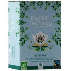 New ENGLISH TEA SHOP Thé blanc bio - 20 sachets