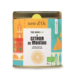 Clearance TERRE D'OC Thé noir bio citron de menton - 80 g