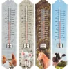Hot ESSCHERT DESIGN Thermomètre animaux de la ferme 6,8x1,3x29,6 cm