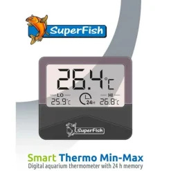 BLUE CORAL Thermomètre numérique min-max pour aquarium - SUPERFISH smart thermo