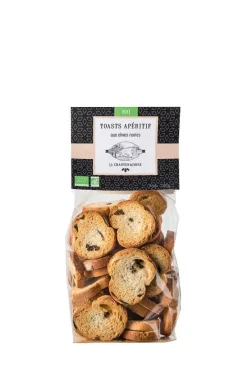 New CHANTERACOISE Toasts bio olives noires - 140 g