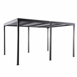 Clearance CREADOR Tonnelle bioclimatique anthracite/gris clair Kiro L - 4x3m