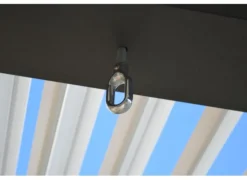 Sale OCEO Tonnelle bioclimatique ERIS aluminium gris/blanc - 4x4m