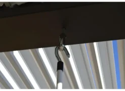 Sale OCEO Tonnelle bioclimatique ERIS aluminium gris/blanc - 4x4m