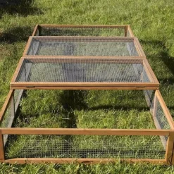 New REPTILES PLANET Tortoise Park pour tortue enclos extérieur grillagé en bois Reptile Planet – 200 x 100 x 25 cm