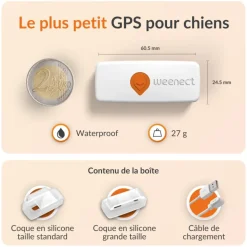Discount WEENECT Traceur GPS pour chien coloris blanc