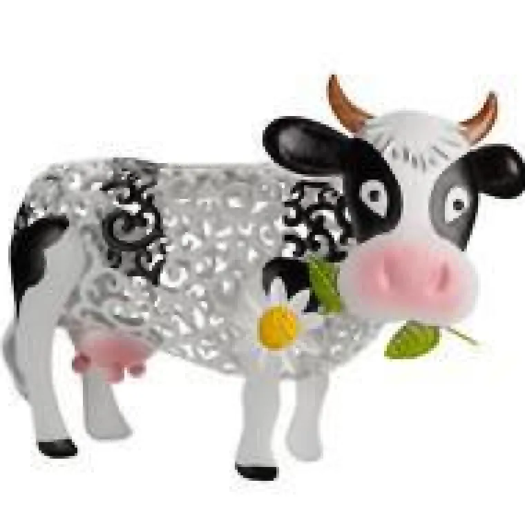 Discount SMART GARDEN Vache solaire en métal Daisy Cow à LED blanc ou multicolore