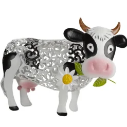 Discount SMART GARDEN Vache solaire en métal Daisy Cow à LED blanc ou multicolore
