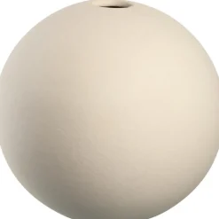Best LEONARDO Vase boule soliflore en céramique beige Bolla - Ø 12 x H 11 cm