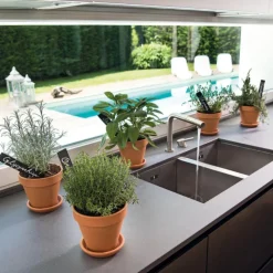 Best DEROMA Vase brut rouge en terre cuite D.17 x H15,3