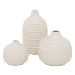 Sale BOLTZE Vase en porcelaine blanc Meruna L - Ø 12 x H 21 cm