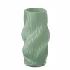 Outlet BOLTZE Vase en verre teinté vert Varese - Ø 15,5 x H 30 cm