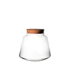 Sale NATURALYS Vase Izumi en verre transparent taille M - Ø 13 x 13 cm