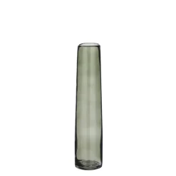 Clearance EDELMAN Vase soliflore en verre coloris vert Xandra - Ø 7 x H 30,5 cm
