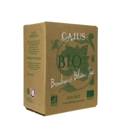 Best CHÂTEAU CAJUS Vin blanc bio AOC Bordeaux Château Cajus - Cubi 3L