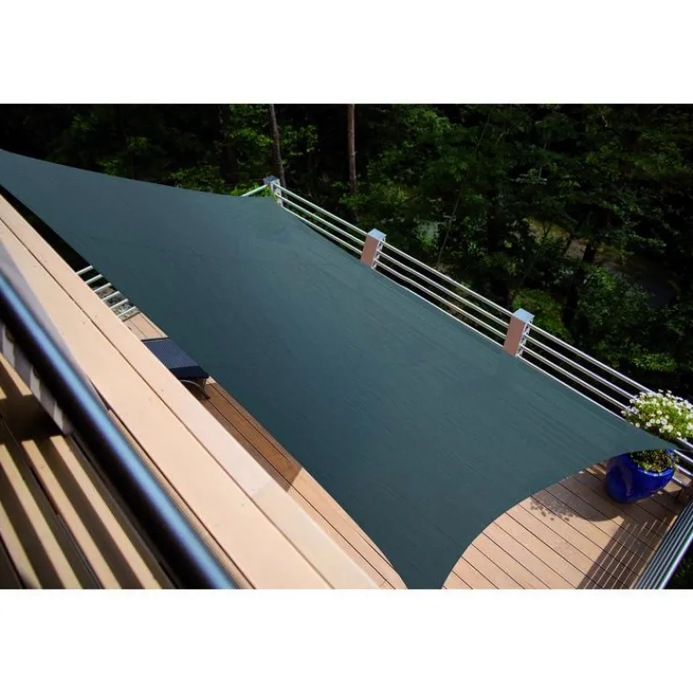 Outlet JARDILINE Voile coloris gris en polyéthylène tressé Austral - 4 x 3 m