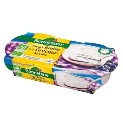 Clearance BONNETERRE Yaourt grecque de brebis à la myrtille 2 x 140 g